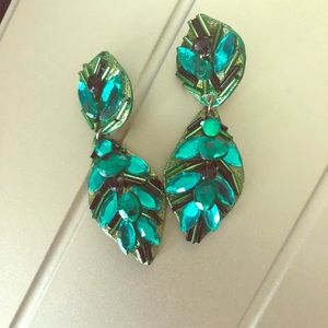 ”Emerald City” clip earrings!